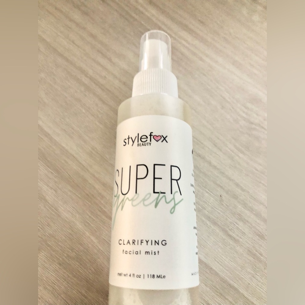 Stylefox Beauty Super Greens Clarifying Facial Mist 4 fl oz. NEW